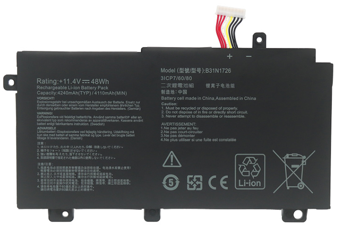 Kompatibel Bærbar PC batteri til Asus FX86FE Kompatibel Bærbar PC batteri Asus til FX86FE