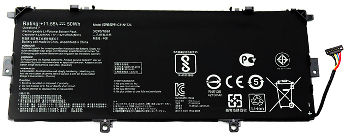 Kompatibel Bærbar PC batteri til ASUS ZenBook-13-UX331FAL Kompatibel Bærbar PC batteri ASUS til ZenBook-13-UX331FAL