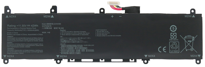 Kompatibel Bærbar PC batteri til ASUS VivoBook-X330FN Kompatibel Bærbar PC batteri ASUS til VivoBook-X330FN