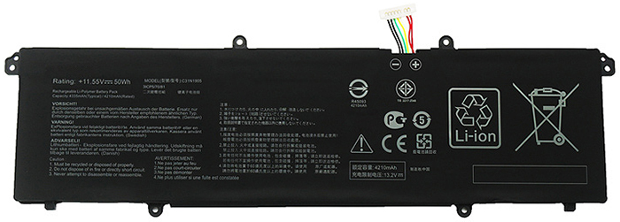 Kompatibel Bærbar PC batteri ASUS  til S4600F 