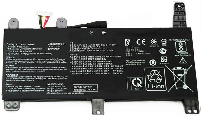 Kompatibel Bærbar PC batteri til ASUS ROG-Strix-G531GV Kompatibel Bærbar PC batteri ASUS til ROG-Strix-G531GV