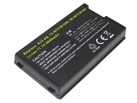 Kompatibel Bærbar PC batteri til ASUS A8Fm Kompatibel Bærbar PC batteri ASUS til A8Fm