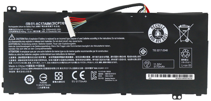 Kompatibel Bærbar PC batteri til Acer TMX3410-M Kompatibel Bærbar PC batteri Acer til TMX3410-M