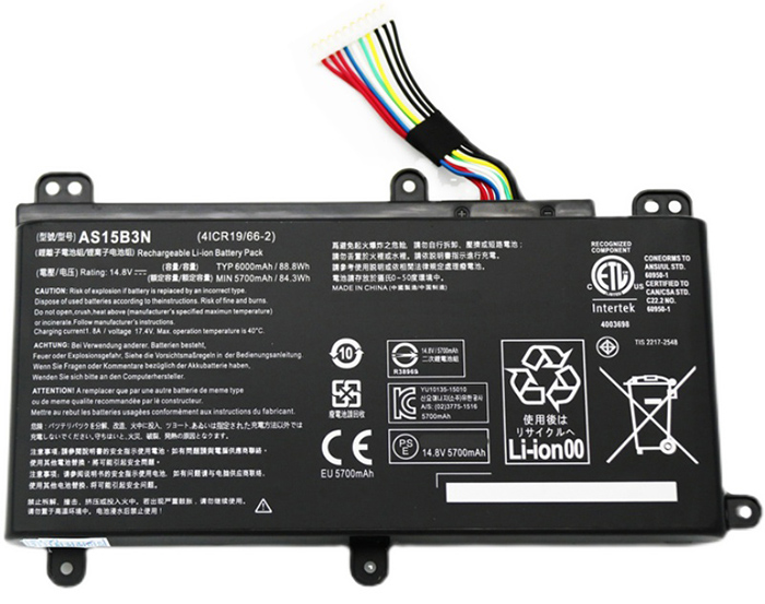 Kompatibel Bærbar PC batteri til ACER as15b3n Kompatibel Bærbar PC batteri ACER til as15b3n