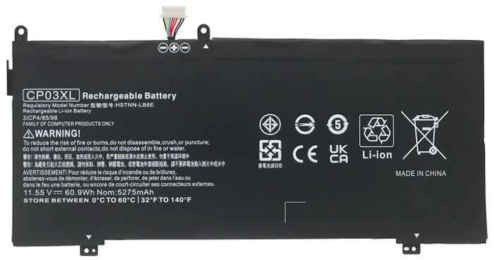 Kompatibel Bærbar PC batteri HP  til Spectre-x360-13-ae001TU 