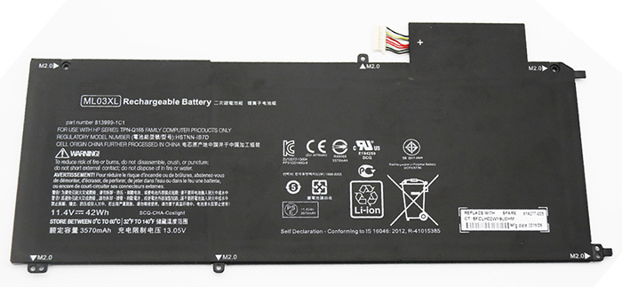 Kompatibel Bærbar PC batteri HP  til Spectre-x2-12-a001ng 