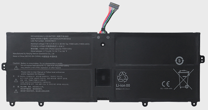 Kompatibel Bærbar PC batteri til lg Gram-17Z90Q-R.AAB8U1-17inch Kompatibel Bærbar PC batteri lg til Gram-17Z90Q-R.AAB8U1-17inch