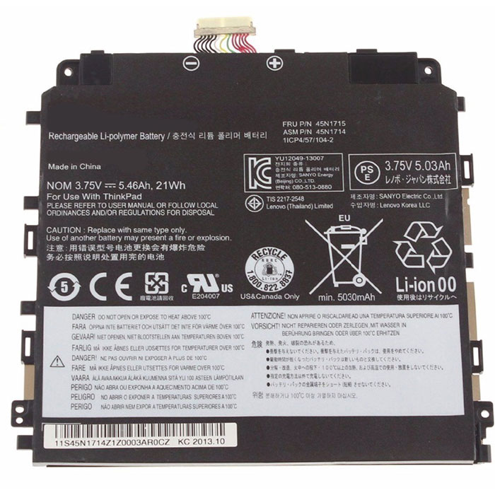 Kompatibel Bærbar PC batteri til LENOVO 45N1715 Kompatibel Bærbar PC batteri LENOVO til 45N1715